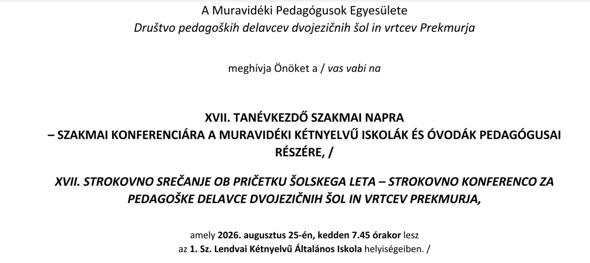 XVII. Tanévkezdő szakmai nap